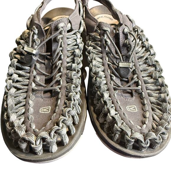 Keen Uneek Sandals, Steel Gray Drizzle, Men\'s Size 10